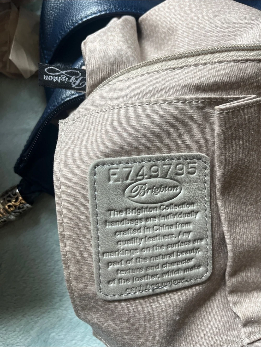 Brighton Barbados Hobo Navy Exc